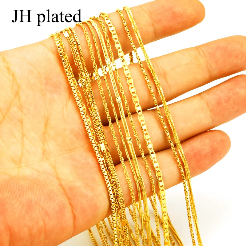 JHplated эфиопские ожерелья для женщин золотой цвет украшения Африки Эритрее цепи тонкой цепи