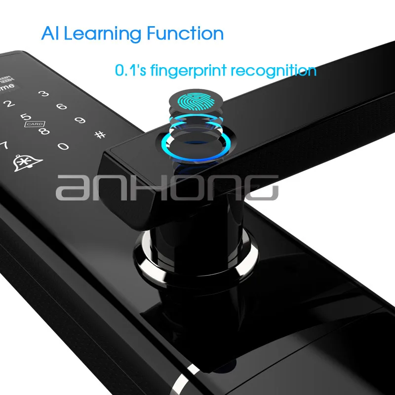 WiFi смарт дверной замок с отпечатком пальца беспроводной пульт дистанционного