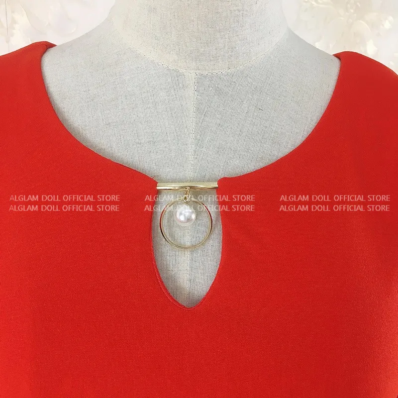 Женское облегающее платье карандаш составного кроя с высокой талией красного и