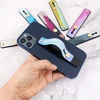 phone grip portable telescopic finger strap bracket universal silicone phone finger ring holder grip stand for iphone 12 huawei