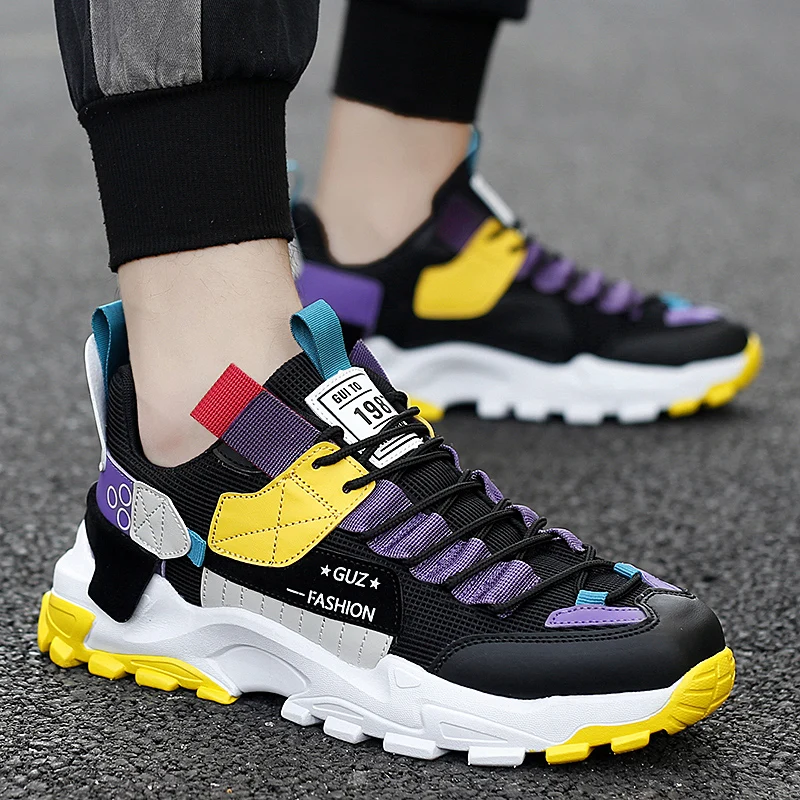 

Mixed Colors Men Casual Shoes Comfortable Men's Sneakers New Arrival Shoe Designer Man Outdoor Breathable Youth Tide Non Leather