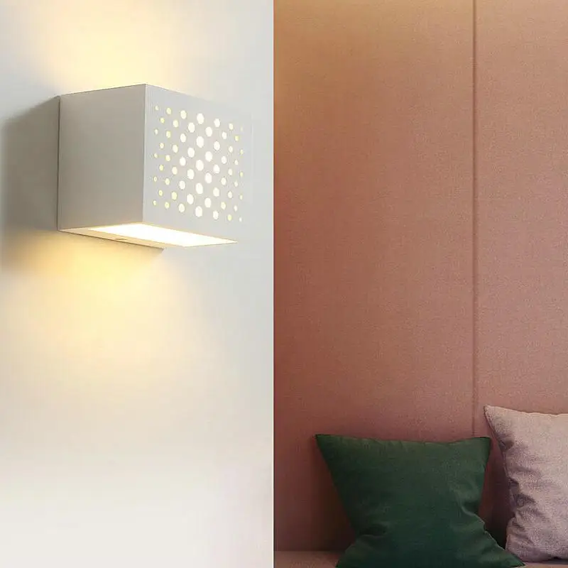 7 Вт G9 из Белого Гипса лампа корпус светодиодный настенный светильник LED