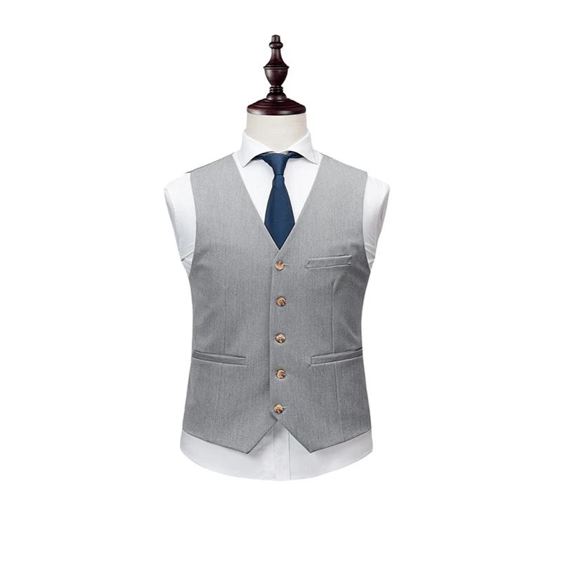 Мужской двубортный костюм со штанами приталенный Свадебный для мужчин чистый