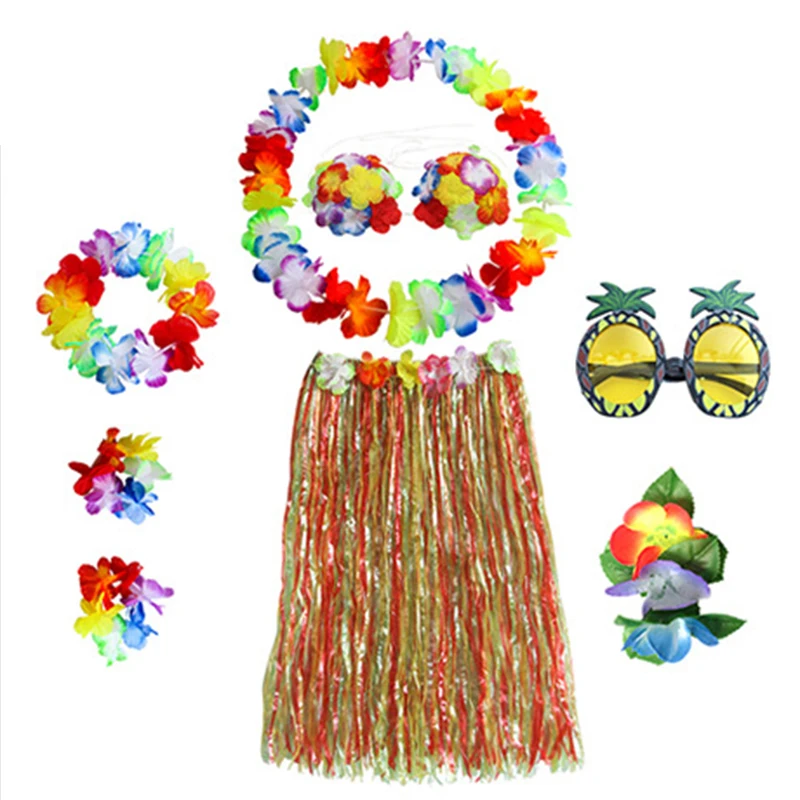 

8pcs set Grass skirts Dance Performance Costume Party Decoration Supplies for Children and Adult 2020ing