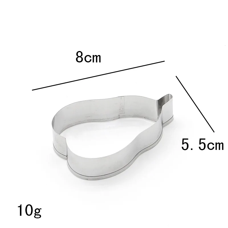 Форма для печенья из нержавеющей стали в форме груши форма помадки выпечки резак