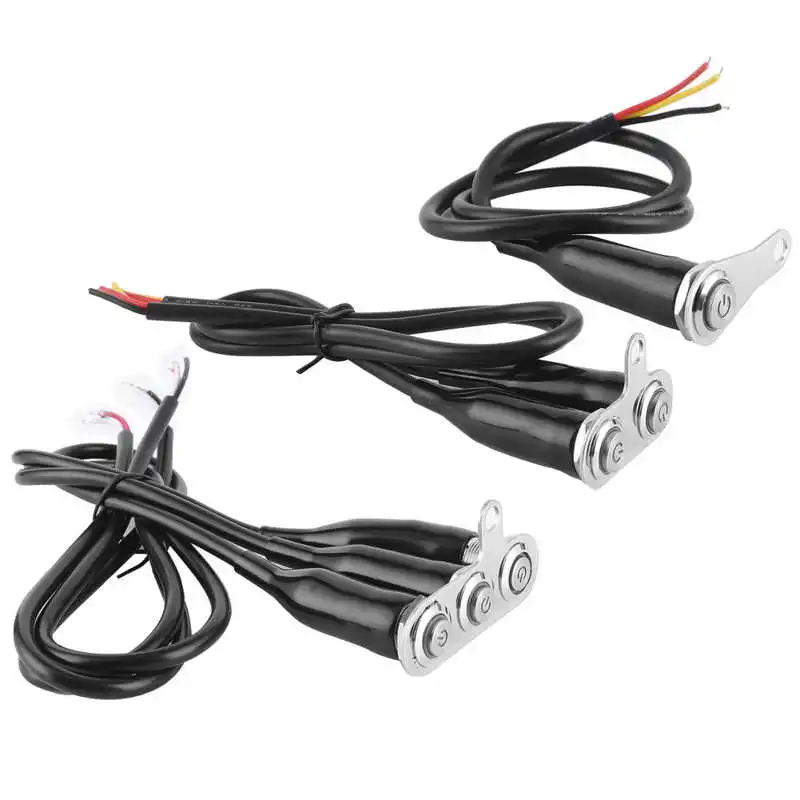 Светодиодный переключатель на руль мотоцикла из нержавеющей стали 12 В С