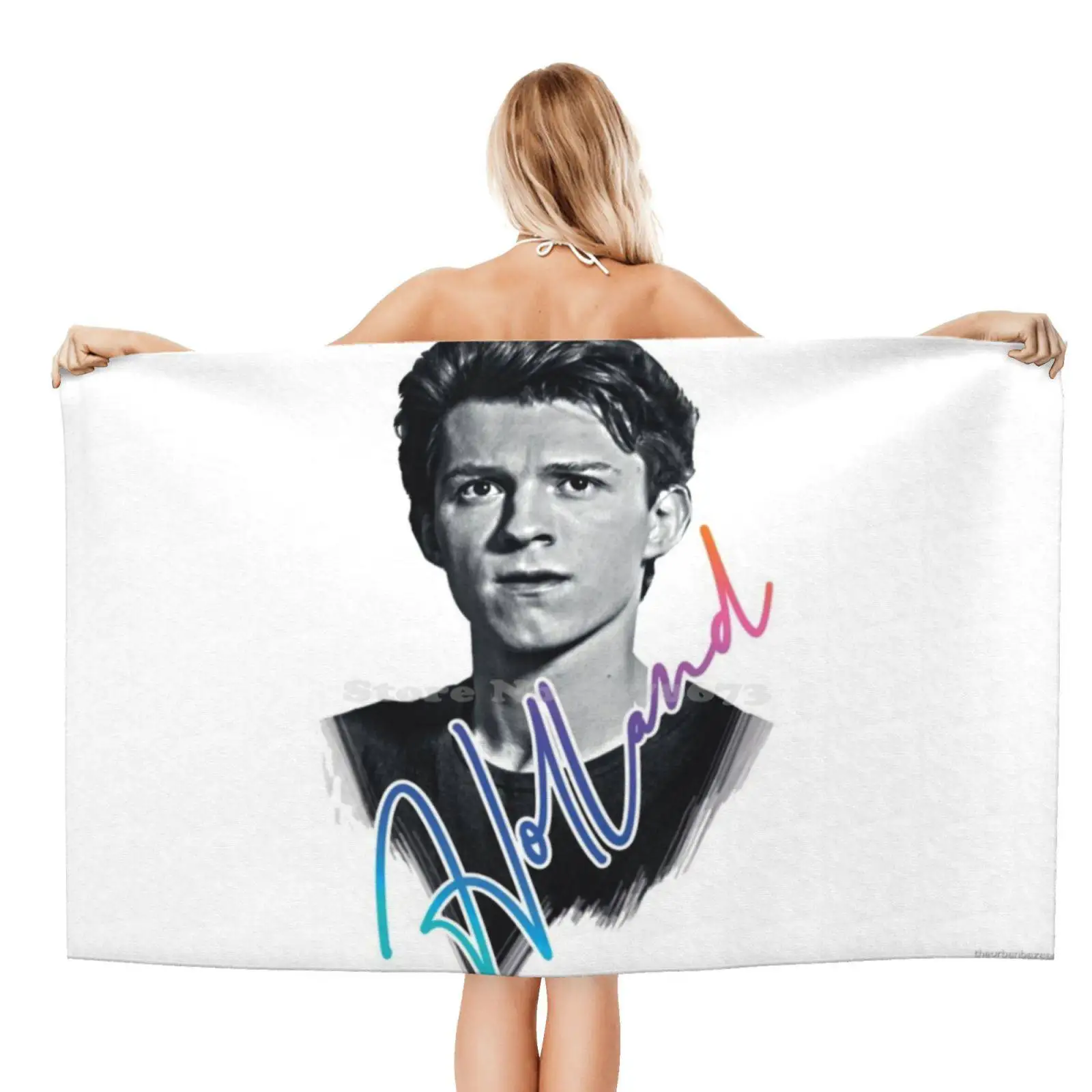 Мягкое Полотенце Tom Holland высокое качество спортивное пляжное полотенце фанатское