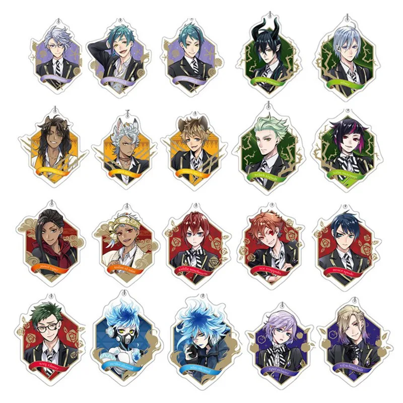 Двусторонние акриловые игрушки брелоки аниме аксессуары для косплея скрученные