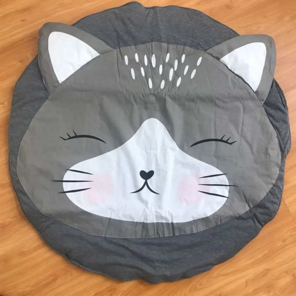 Мультяшный детский коврик хлопковый игровой одеяло для ползания детские игрушки