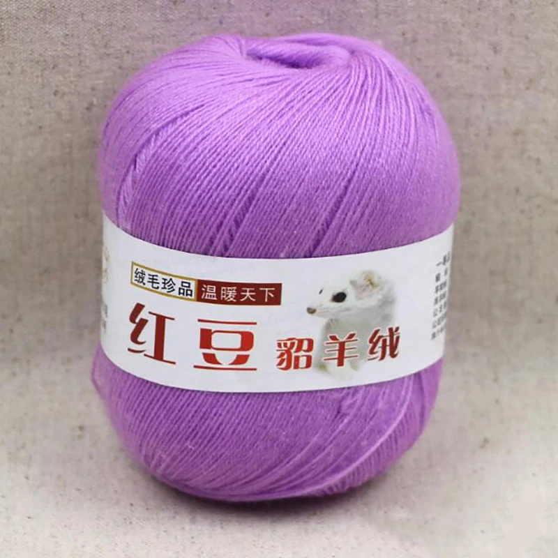 Норковая кашемировая пряжа ручной вязки из шерсти Альпака для вязания крючком