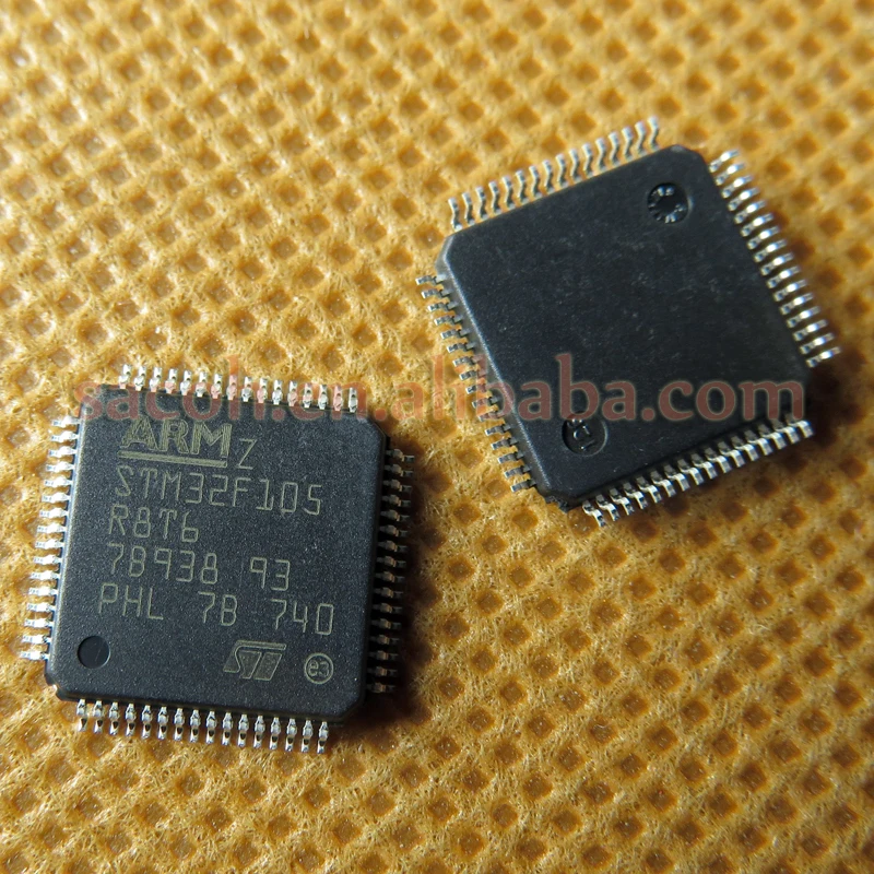 1PCS/lot New OriginaI STM32F105R8T6 STM32F105R8T6TR or STM32F105V8T6 STM32F105 QFP-64 32-bit MCU