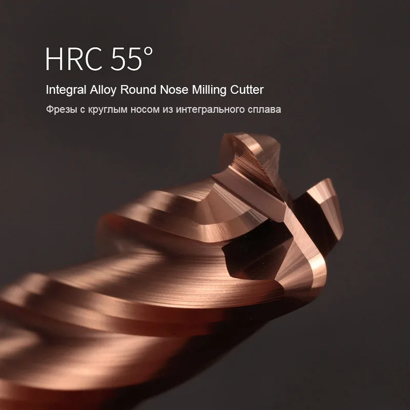 R0.2 R0.5 R1 Corner Tungsten Carbide End Mill For Steel CNC Ball Nose Milling Cutter Tool Cutters Metal Router Bit 6mm 8mm 4mm |