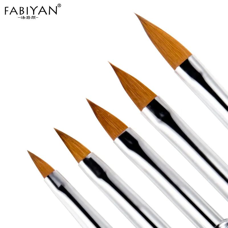 Акриловая кисть для ногтей резьба в виде цветка ручка УФ-Гель-лак рисование