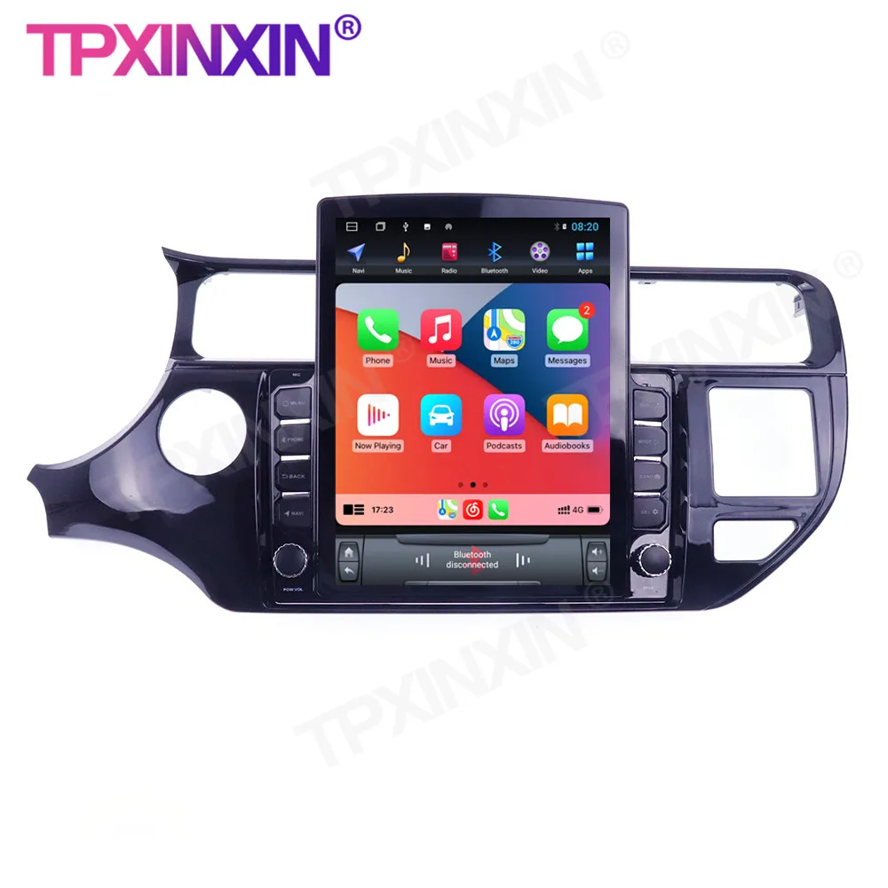 구매 기아 리오 2015-2018 안드로이드 테슬라 스타일 무선 카플레이 스테레오 수신기 6 + 128GB, 자동차 라디오 플레이어 라디오 IPS 화면