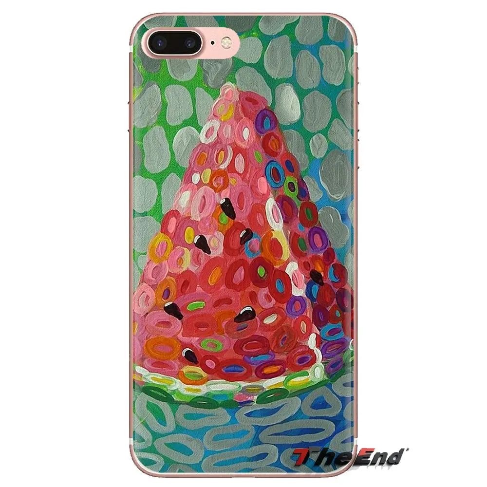 Transparent TPU Bag Case Watermelon print desgin For Huawei G7 G8 P7 P8 P9 P10 P20 P30 Lite Mini Pro P Smart Plus 2017 2018 2019 |