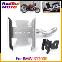 for bmw r1200r r 1200r motorcycle cnc aluminum mobile phone holder gps navigator rearview mirror handlebar bracket accessories