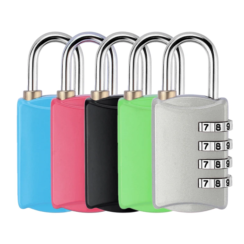 

1PC Password Lock Luggage Travel Lock 4 Dial Digit Password High Strength PC Zinc Alloy Suitcase Luggage Lock For Suitcase