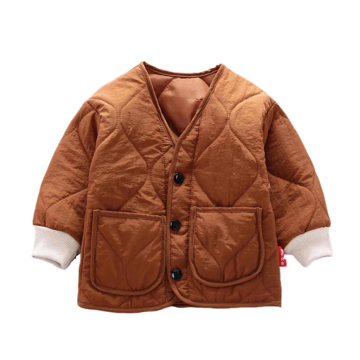 Комплекты одежды для маленьких мальчиков зимнее детское однобортное пальто с