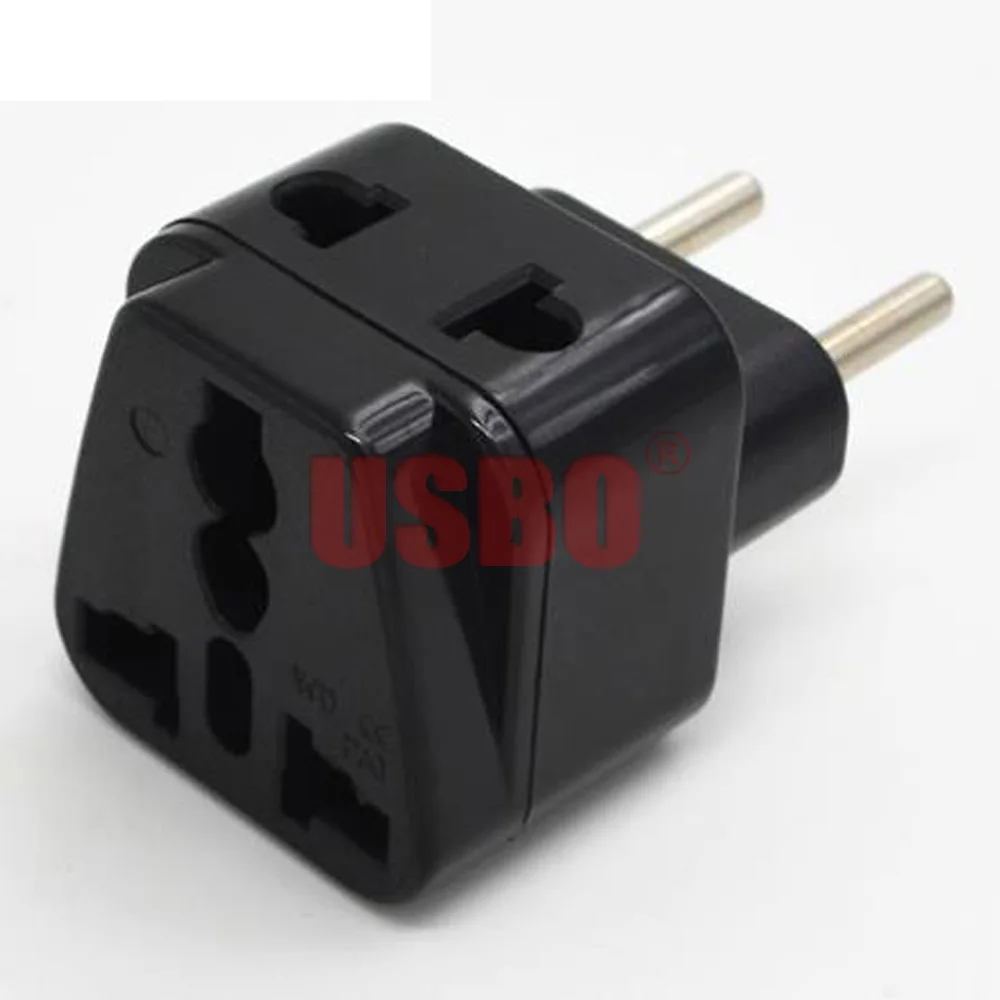 Черный Белый ЕС 4 0 мм шпильки адаптер для путешествий штекер Средний Восток Южная