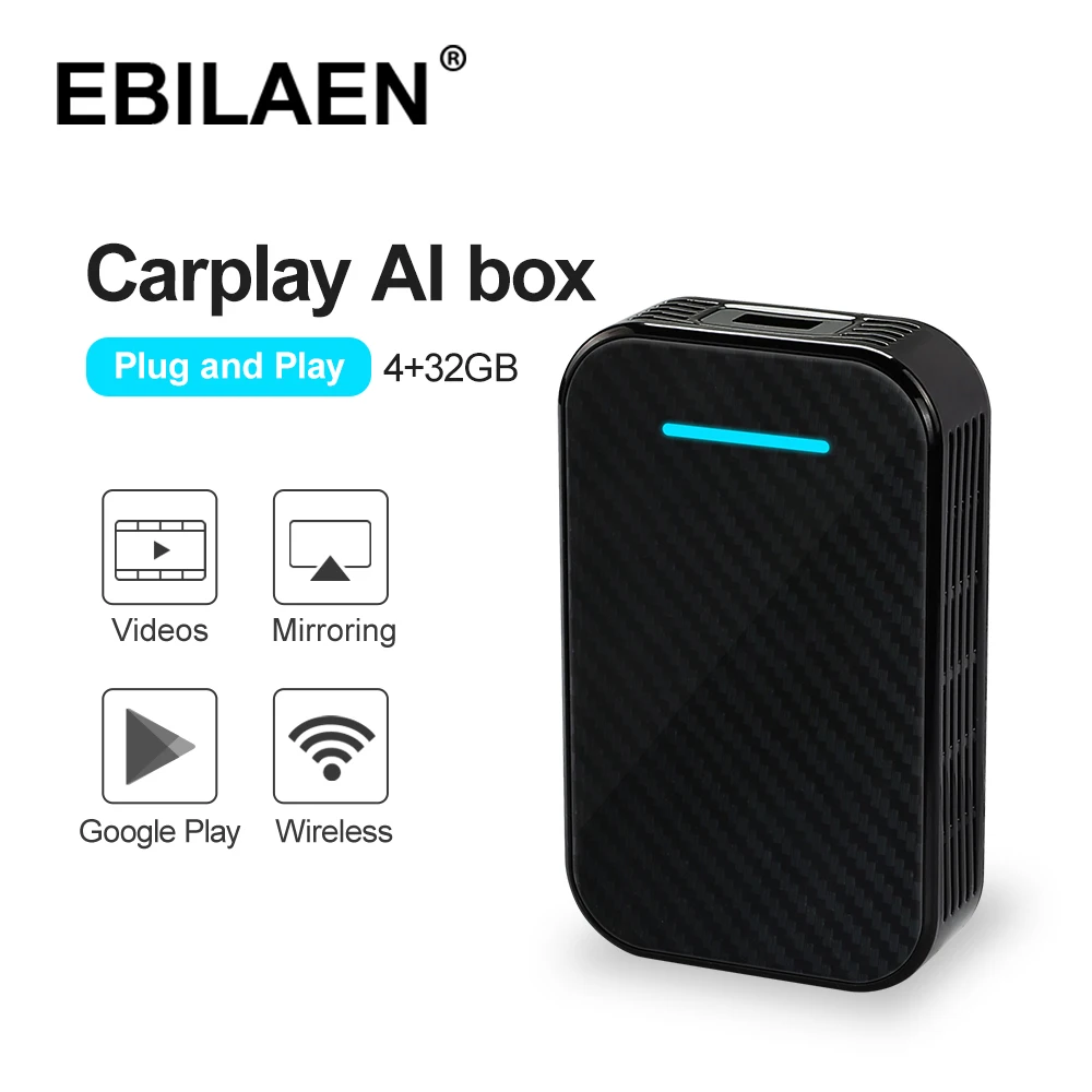 

Carplay AI Box 4G 32G Car Multimedia Player Mirrlor Link For BMW VW Mercedes Benz Audi Volvo Android System Easy Connect WIFI