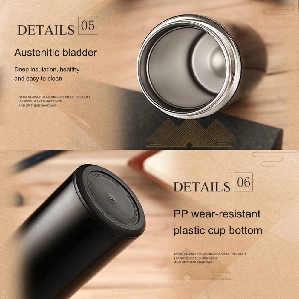 Термосы в деловом стиле чашка из нержавеющей стали портативная