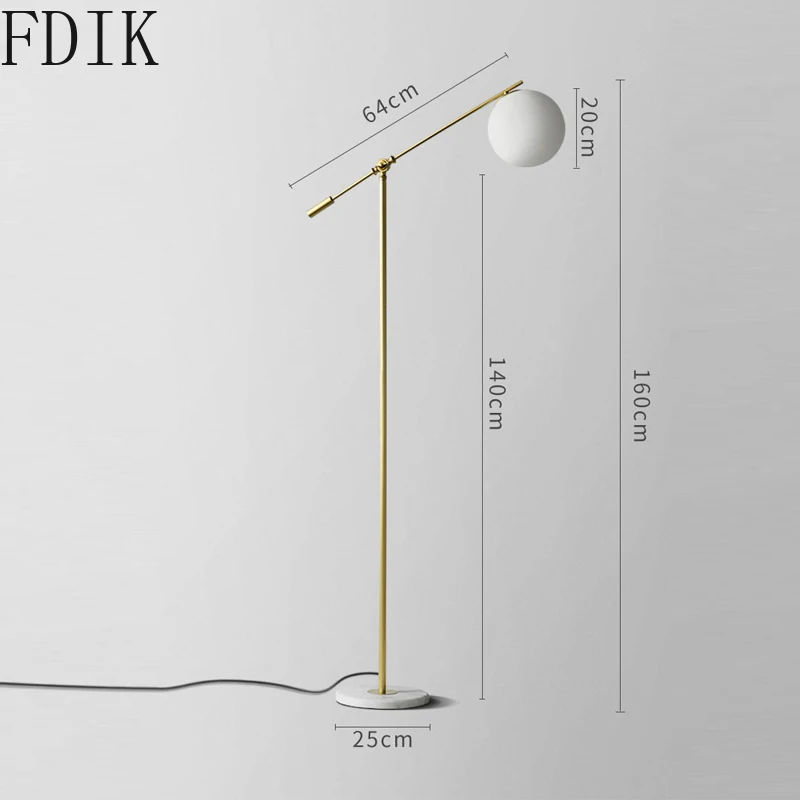 Современная простая Напольная Лампа в скандинавском стиле для украшения дома