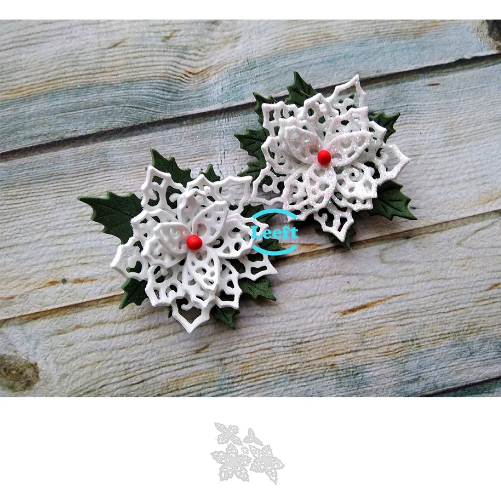 Металлические режущие штампы набор 3D цветов трафарет для бумажные поделки