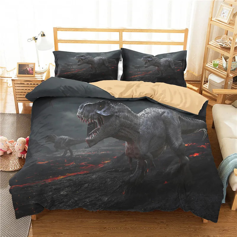

3D Wild Animal Dinosaur Series Bedding Two or Three Piece Kit Full Size Bedding