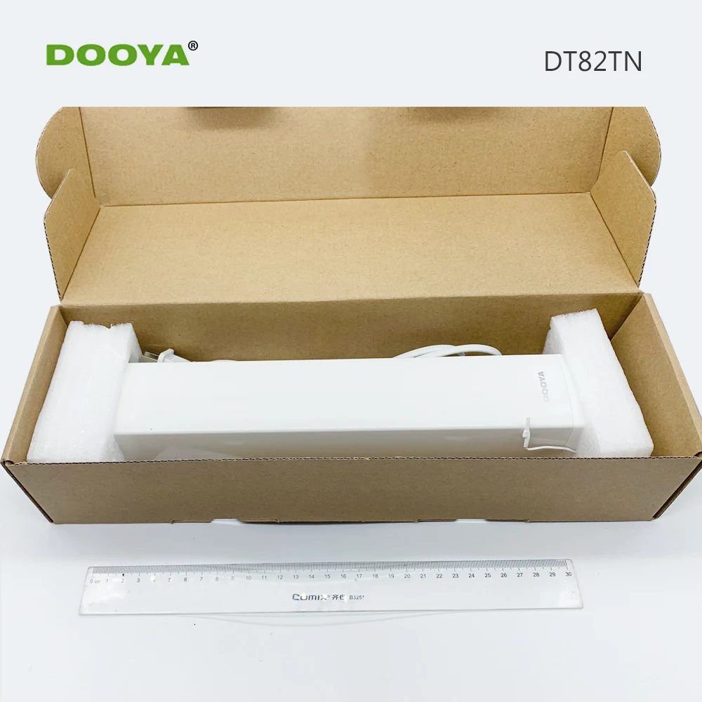 Dooya умный дом интеллигентая(ый) смарт-Шторы электрические шторы мотор DT82TN дистанционного Управление 100-240V 50/60 МГц система сигнализации умный дом - Цвет: Белый
