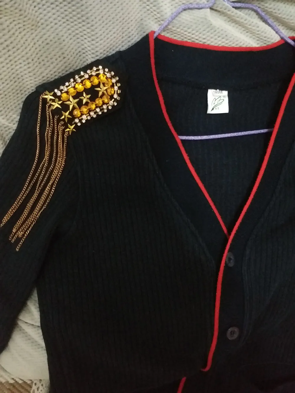 Эполета из бисера для одежды в стиле панк пальто костюма модная аппликация