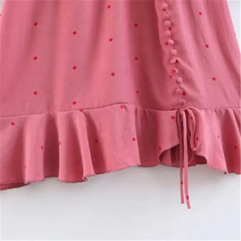 2019 осеннее женское дворцовый ретро-стиль с v-образным вырезом розовое платье