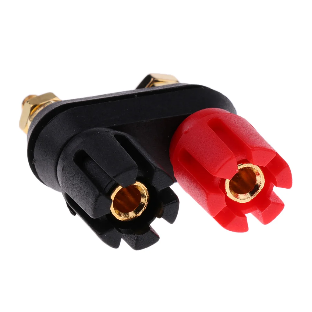4 Pieces Speaker Amplifier Terminal Dual 2-way Banana Plug Jack | Batteries & Accessories