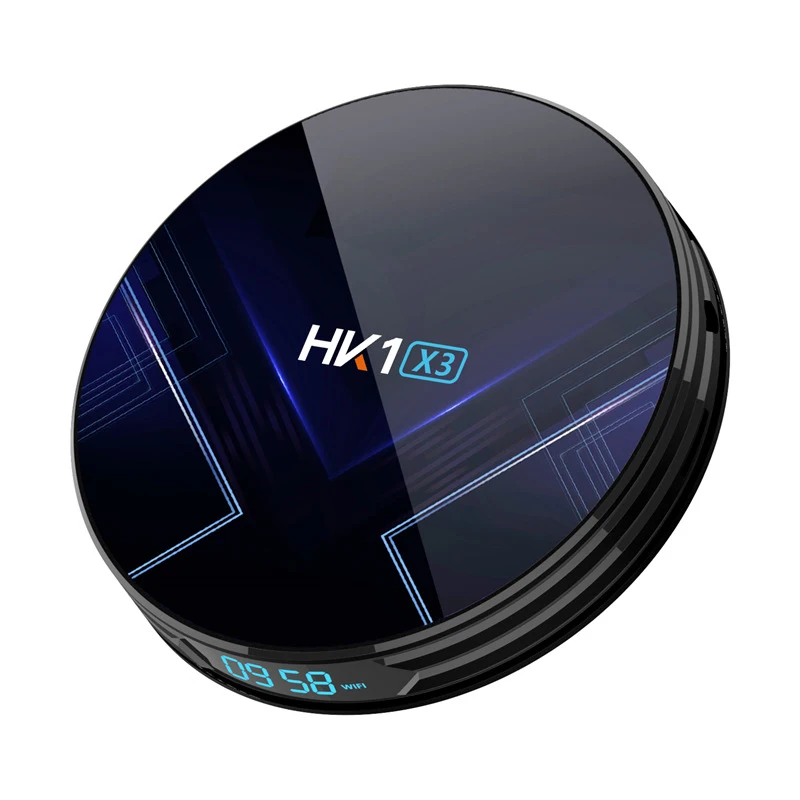 HK1X3 Amlogic S905W Смарт ТВ приставка Android 9 0 4G 128G медиаплеер 4K Google голосовой помощник