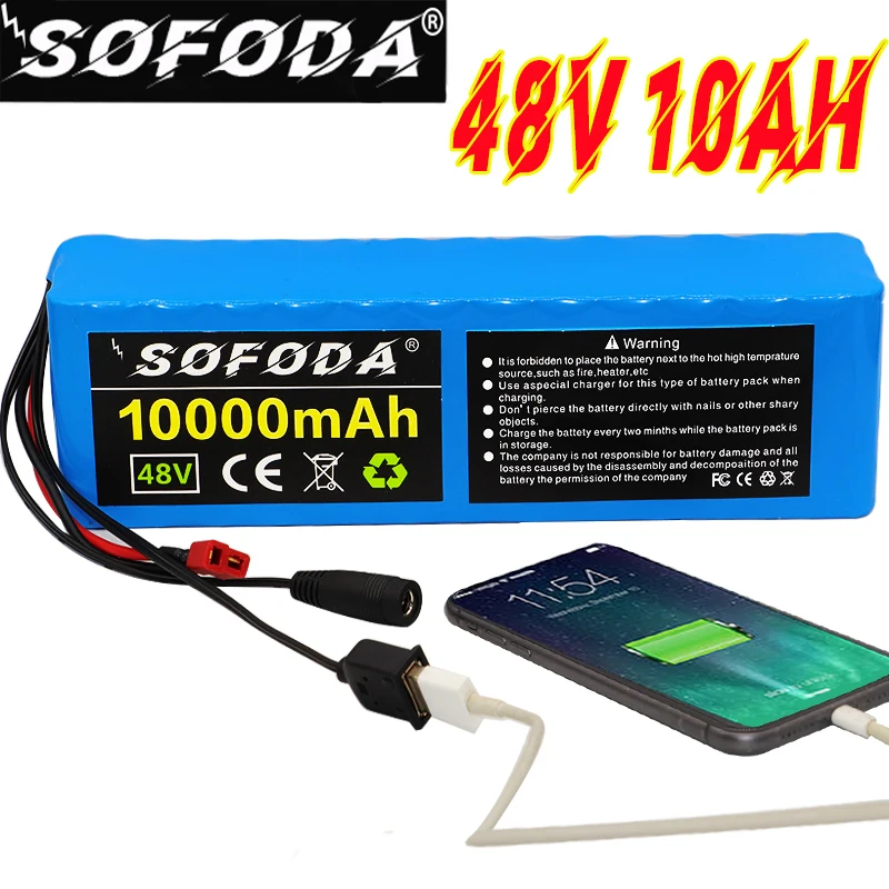 13s3p батарея для электровелосипеда 48v10ah литий ионный аккумулятор преобразования