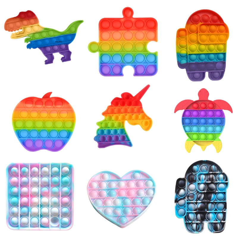 

Игрушка-антистресс сенсорная Pop в коробке, сжимаемая игрушка, игрушки для снятия стресса, пузырьки для взрослых и детей, забавные игрушки-ан...