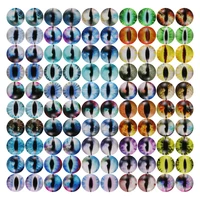 100 pcs 50 pairs dragon eyes cat eye toys colorful glass cabochons 681012mm for diy crafts time gem jewelry accessories