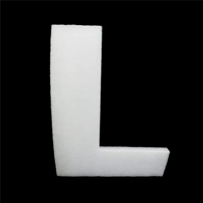 WHITE L Креативные 30 см большие пенопластовые буквы слова DIY белая губка A-Z 26 слов Искусство ремесло ювелирные изделия дисплей инструмент Алфавит имя письмо комбайн - Цвет: WHITE L