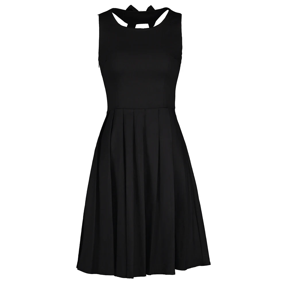 Платье женское средней длины на молнии с открытой спиной|Женские платья| |