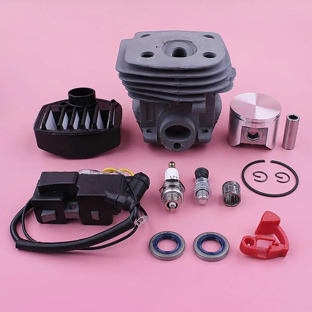 

47 мм набор поршневых катушек зажигания для бензопилы Husqvarna 359 357 357XP 537157302, 537162204 Вт масляное уплотнение распределительный вал