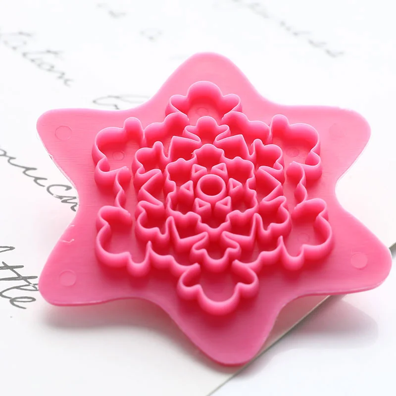 5 шт. Мандала платье с кружевным узором для выпекания печенья Форма выпечки Резак