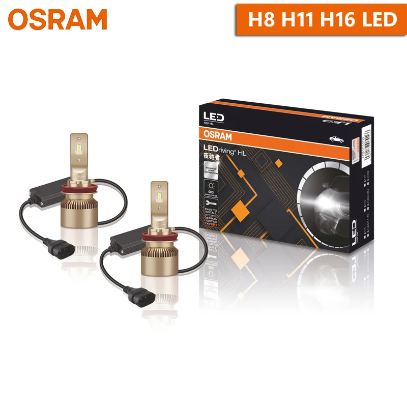 OSRAM LED H1 H4 H7 H8 H11 H16 HB3 HB4 HIR2 9005 9006 9012 Фара YCZ 25W 6000K Белые светодиодные автомобильные лампы с Canbus, 2X