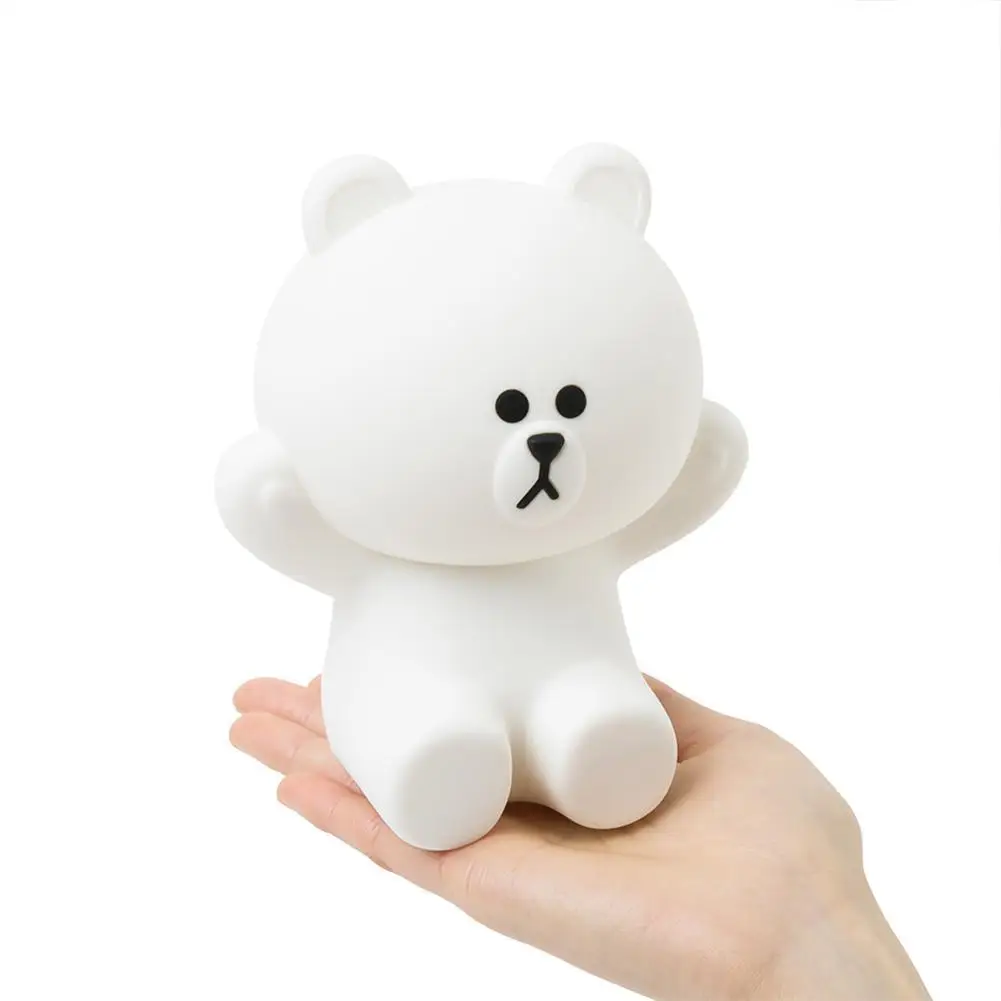 Creative Cute Cat LED Night Light For Children Baby Kids Multicolor Silicone Bedside Lamp Touch Sensor Tap Control La | Освещение