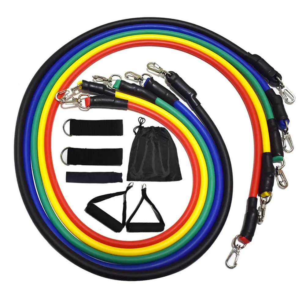 11 шт./компл. Тяговая веревка фитнес-упражнения резистивные ленты для йоги