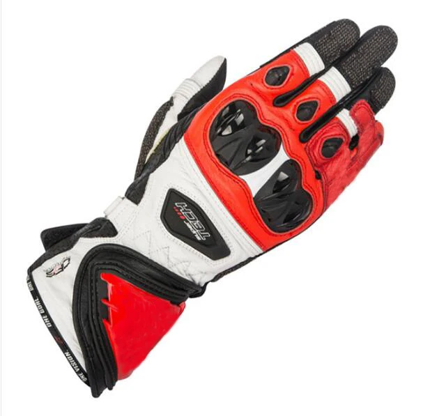 Альпийские про супер Tech перчатки Кожаные Мотоциклетные Перчатки Гонки Gp