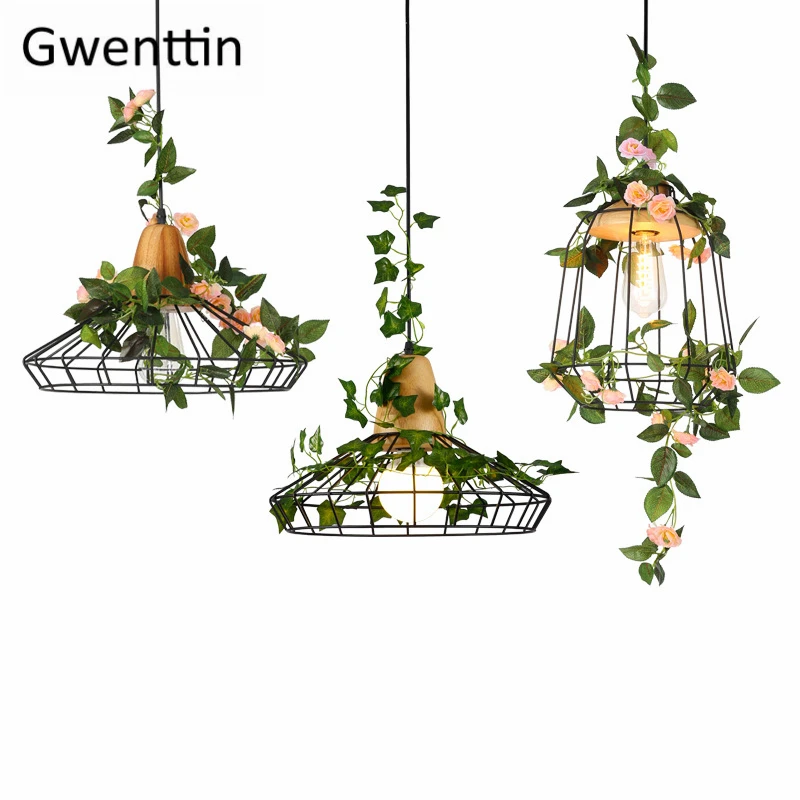 Современные DIY деревянные подвесные светильники для растений светодиодные лампы