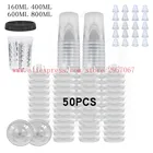 50 шт., одноразовые мерные чашки для пистолета-распылителя с фильтрами 125 микрон