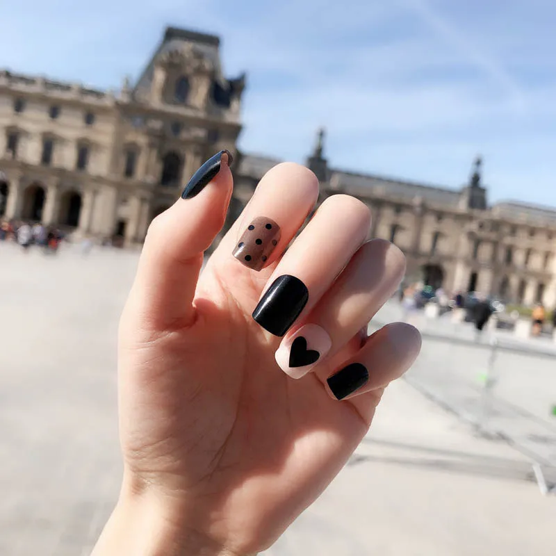 Новинка высокое качество полное покрытие квадратный накладной патч для ногтей