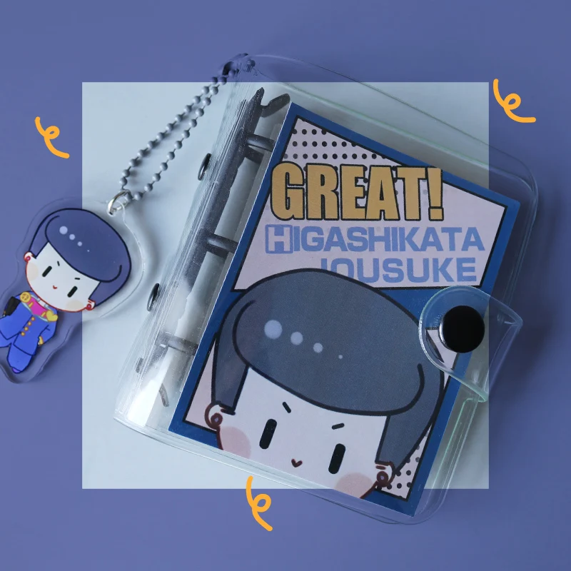 

Original Game JoJo's Bizarre Adventure Anime Giorno Giovanna Loose-leaf Flash Cartoon Mini Notebook Xmas Birthday Gifts New