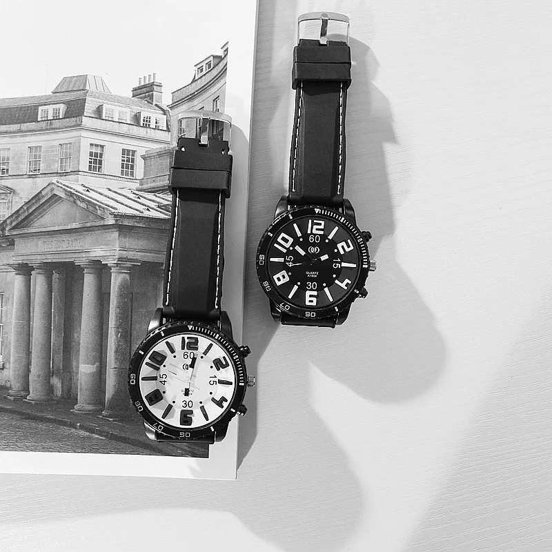 

Big Men Watch Fashion Exo Original Shock Style QF Vertical Characters Joker Personality Jelly Male Female Couples Quartz Watches