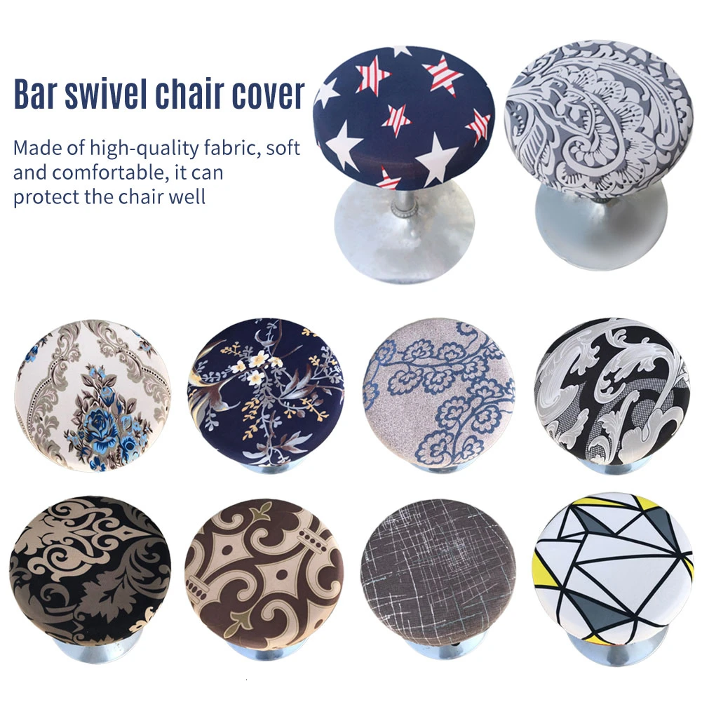 Чехол на сиденье для стула с цветочным принтом эластичный спандекс украшения